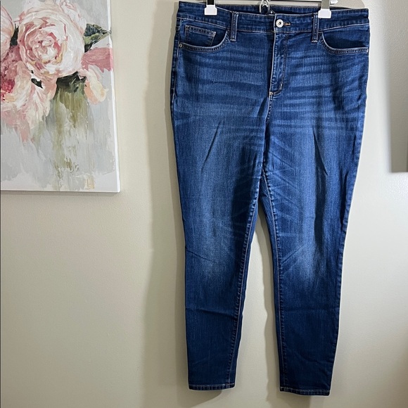 St. John's Bay Denim - St. John's Bay Women’s Dark Blue Skinny Jeans Size 26